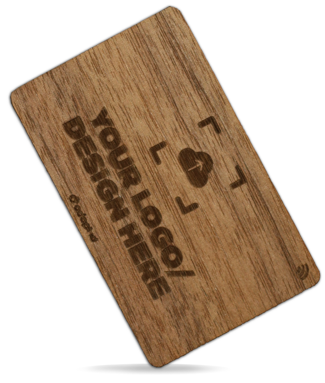 Laser Engraved Contactless Walnut Business Card