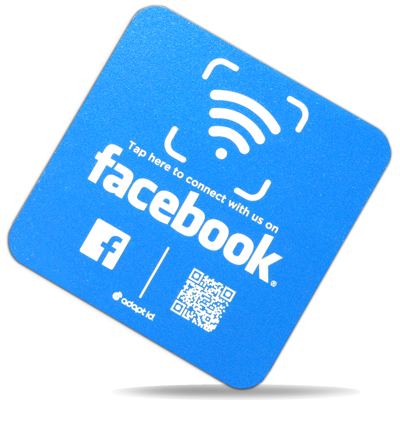 Contactless Facebook 100mm Square Foam Board