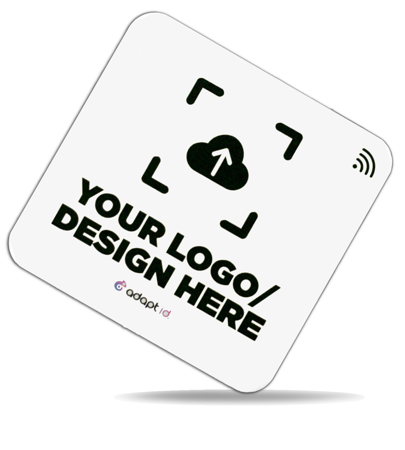 Contactless Review Us On 100mm Square White