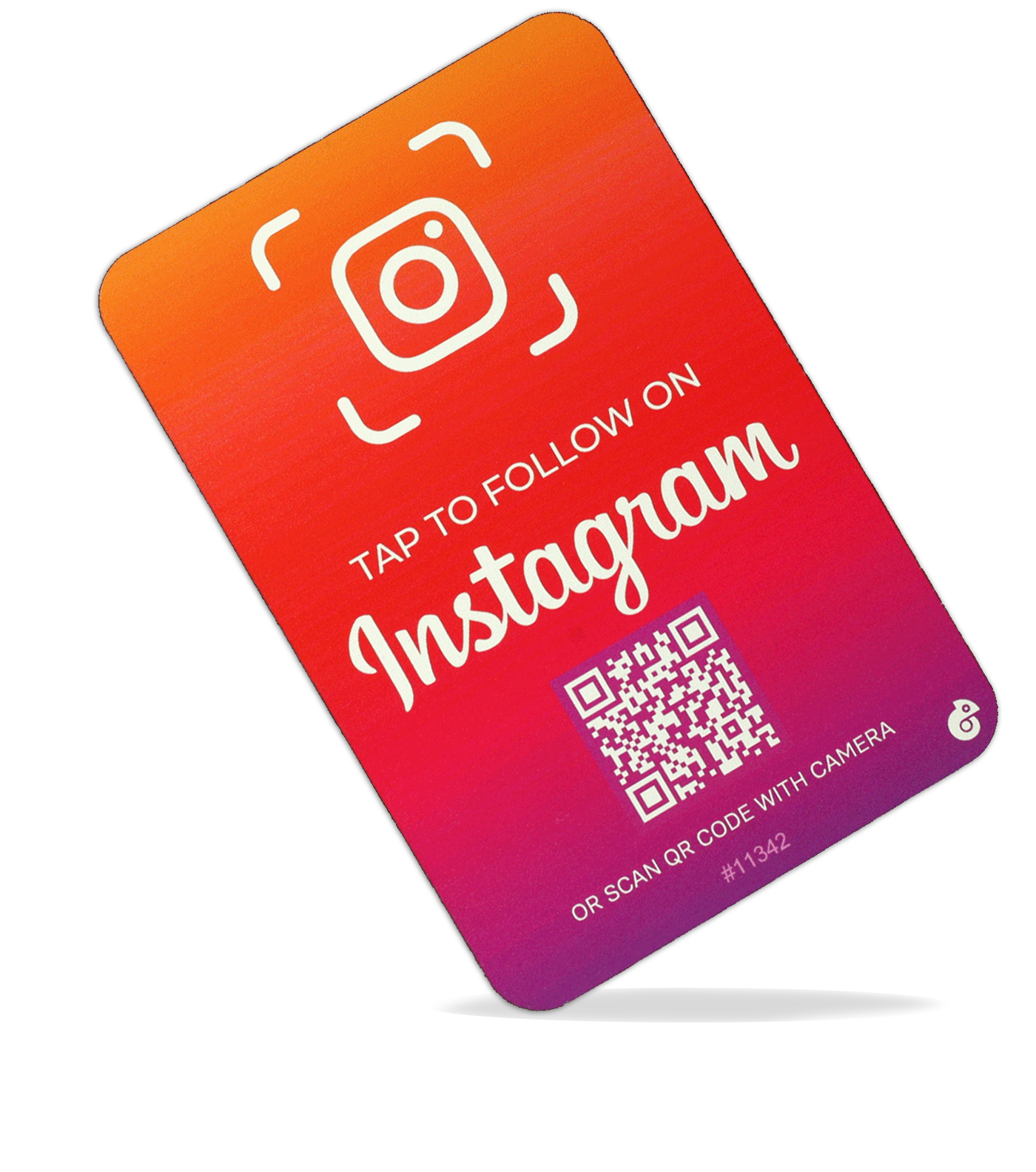 Contactless Instagram Social Media A6 Sign